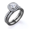 Vintage Gothic Wedding Ring Set C24020