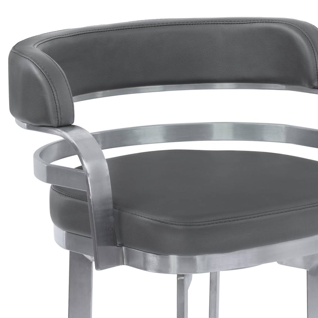 Grey Swivel Barstool F2405