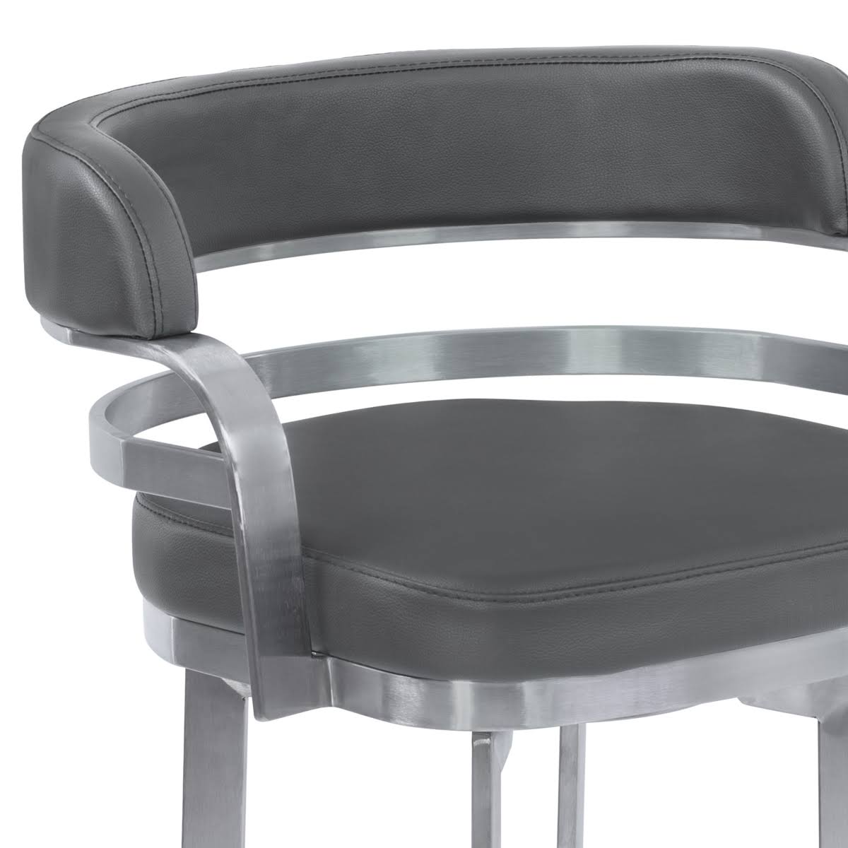 Grey Swivel Barstool F2405