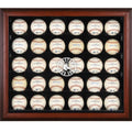 Mahogany Framed 30-Ball Display Case T386