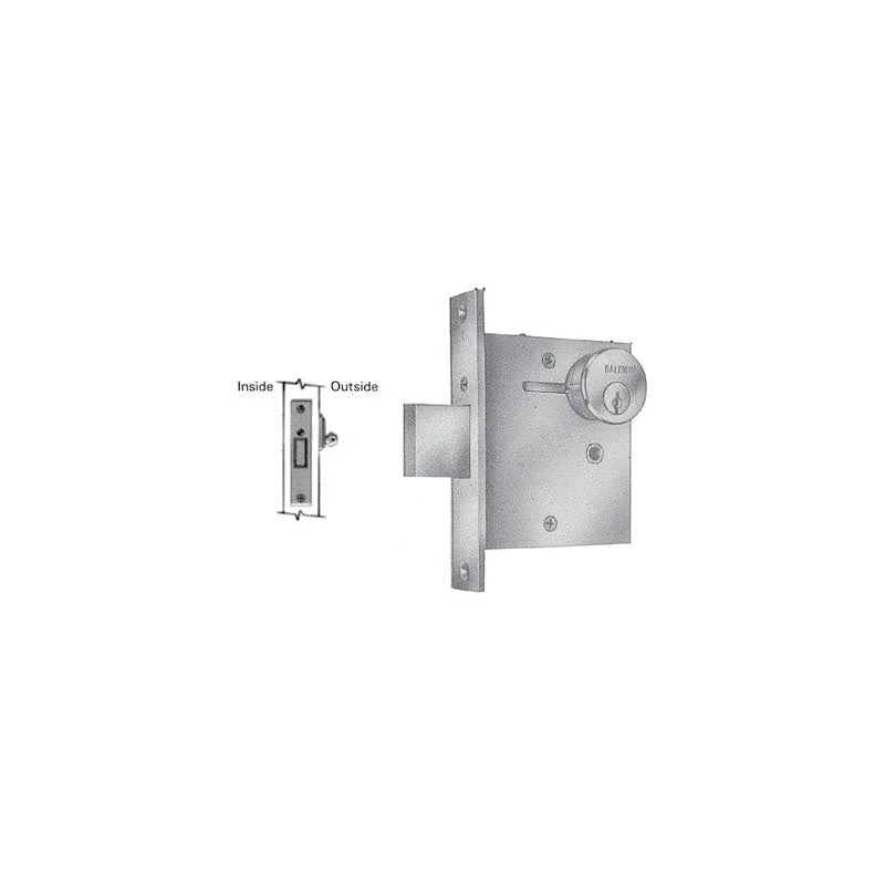 Lifetime Bright Nickel Single Cylinder Mortise Deadlock Body T6048