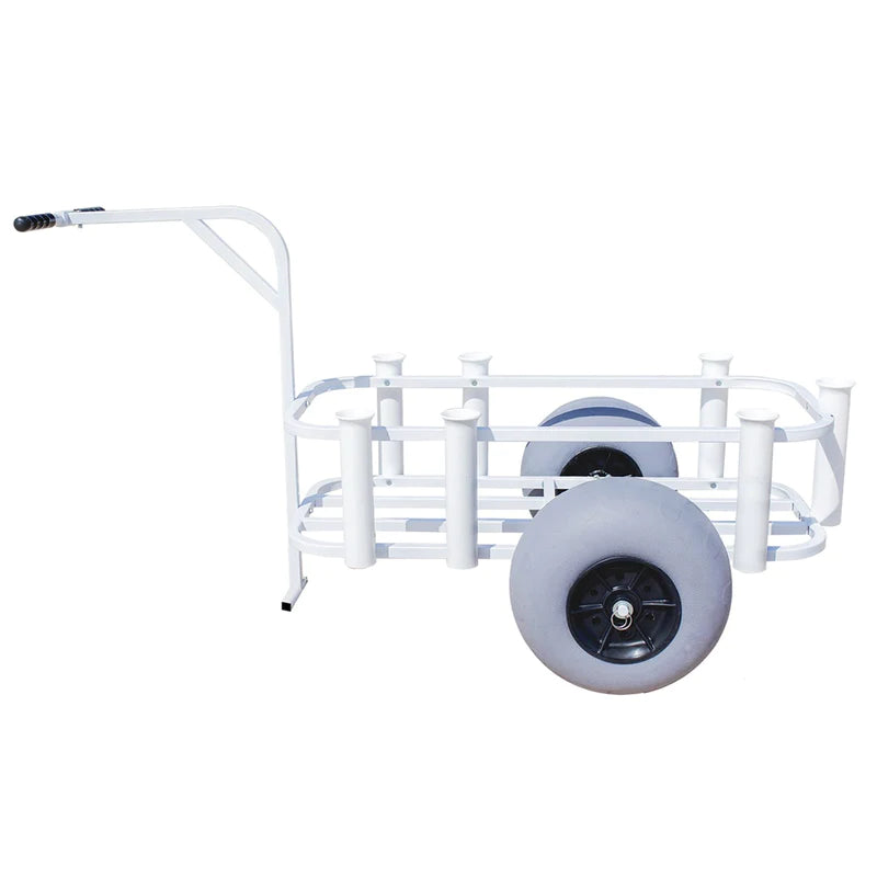 White Surf Pier Cart with Balloon Tires E281070