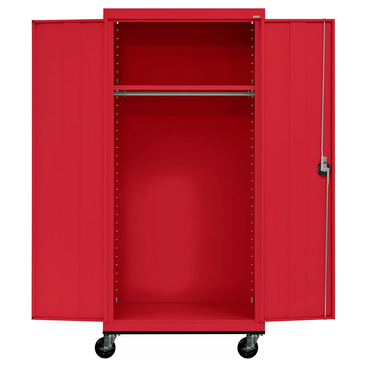 36"W x 24"D x 78"H Steel Mobile Wardrobe M791