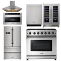 36 in. Natural Gas Range 6 Piece Appliance Package R5966