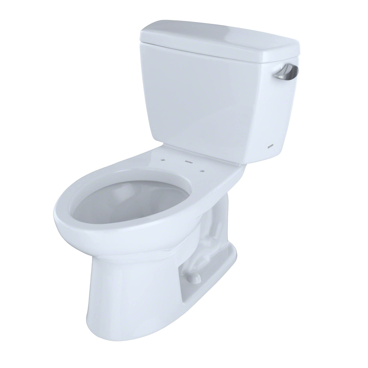 Cotton White Elongated Two-Piece Toilet with Right-Hand Trip Lever A48178