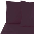 6-Piece Set Deep Pocket Bed Sheets Eggplant California King I79445