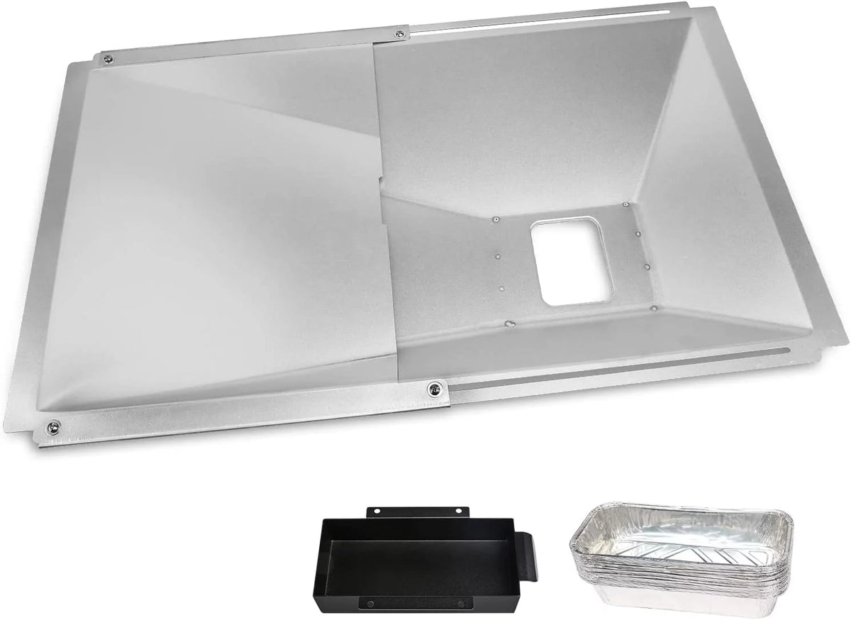 10 Pcs Aluminum Drip Tray Pan for Gas Grill Y646