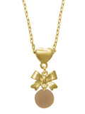 Goldtone Heart Necklace C54105