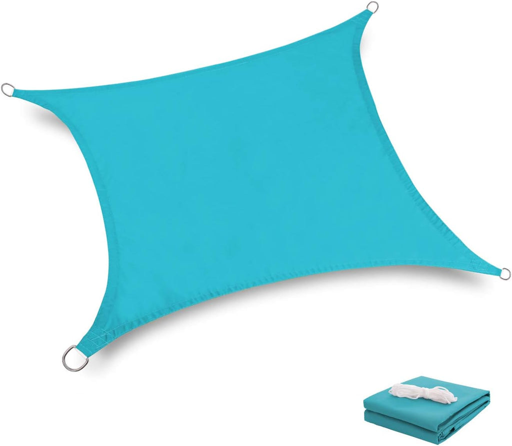 Blue Rectangle Sun Shade Sail 10' x 13' R912