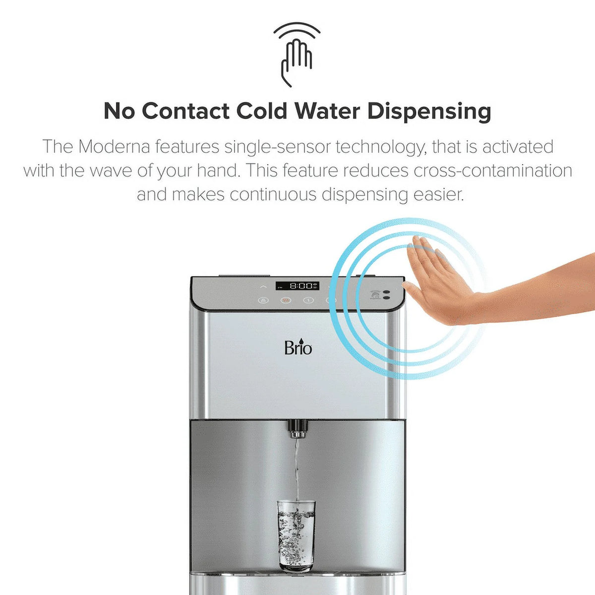 Touchless 3-Stage Bottless Water Cooler Stainless Steel E844406