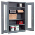 Clear View Storage Cabinet 48x24x78 Gray J83416
