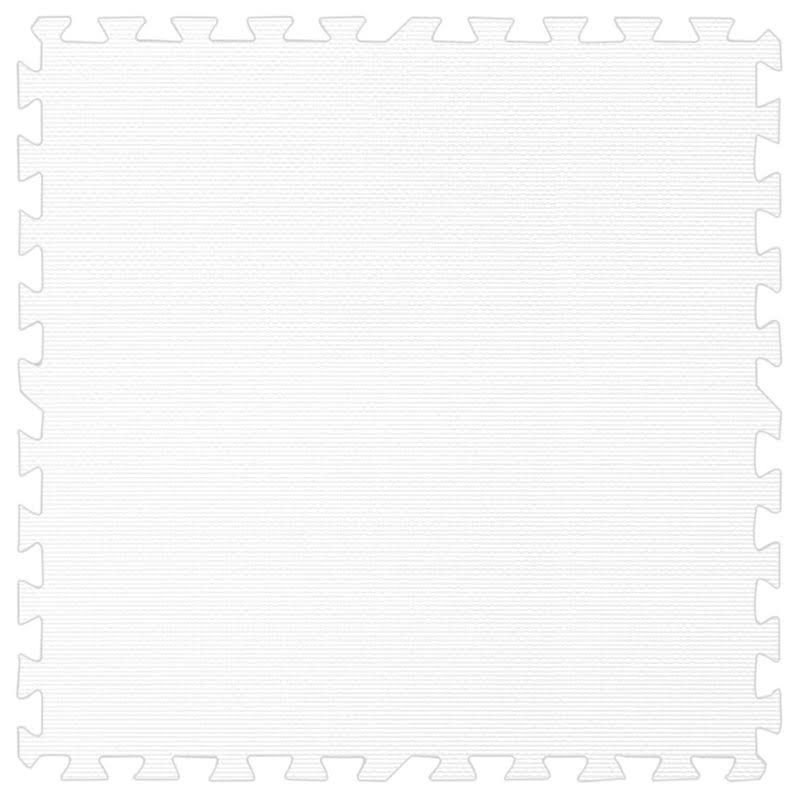 White 10 x 14 Eva Foam Interlocking Floor Set A94351