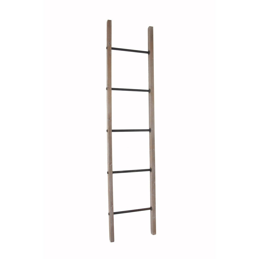 Brown Wooden Ladder Wall Decor L214