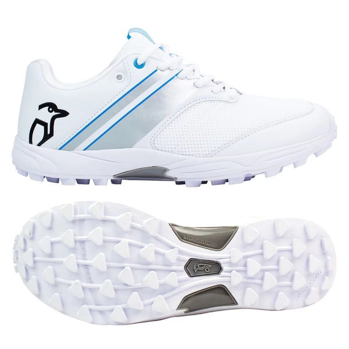 White Silver Rubber Shoes B374
