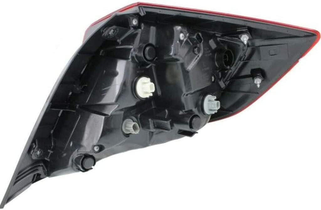 Tail Light Assembly Driver Side with Bulb Y330