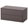 Dark Gray Cabinet with 2 Drawers M23732