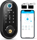Smart Lock Fingerprint Deadbolt with Touchscreen Keypad, Bluetooth ekeys, Auto Lock Keyless Entry Door Lock P96690