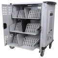 Fully Assembled 42 Device Mobile Storage Cart with 3 Outlets X8460