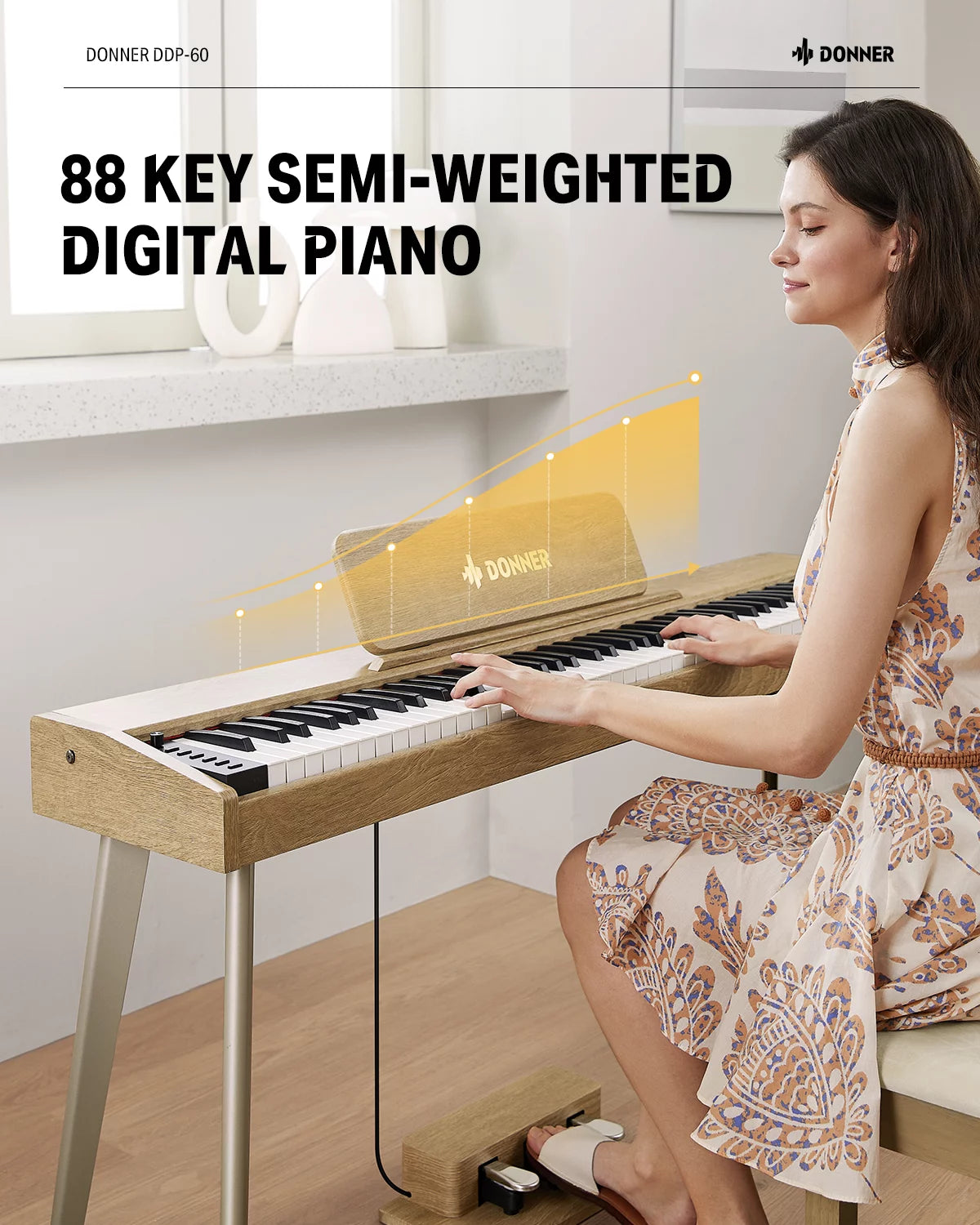 88 Key Digital Piano with Speakers T637
