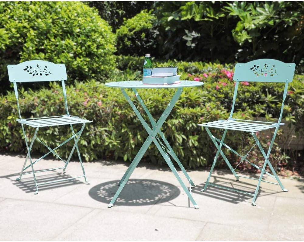 3 Piece Folding Patio Bistro Set O766711