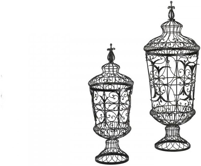 2 Piece Brocade Urns A26176