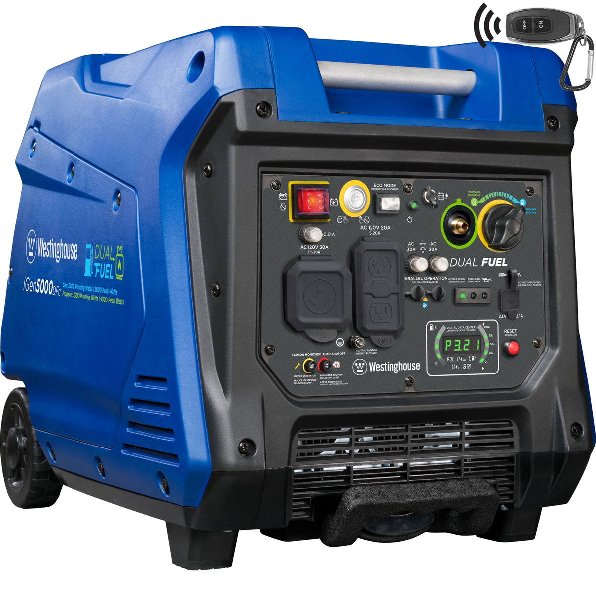 Gas Powered Portable Inverter Generator with Electric Start H7928
