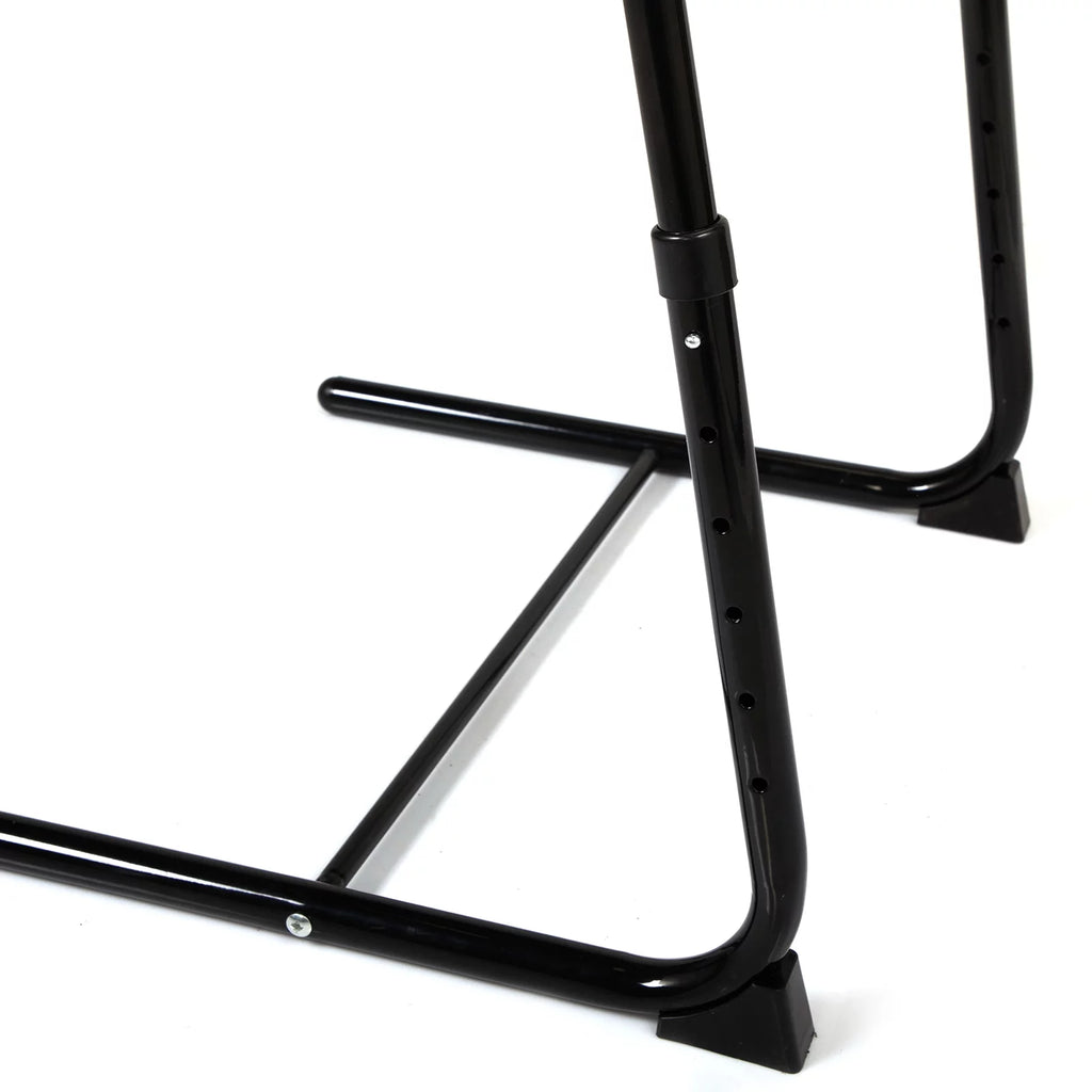 Set of 2 Portable Computer Table Black F912