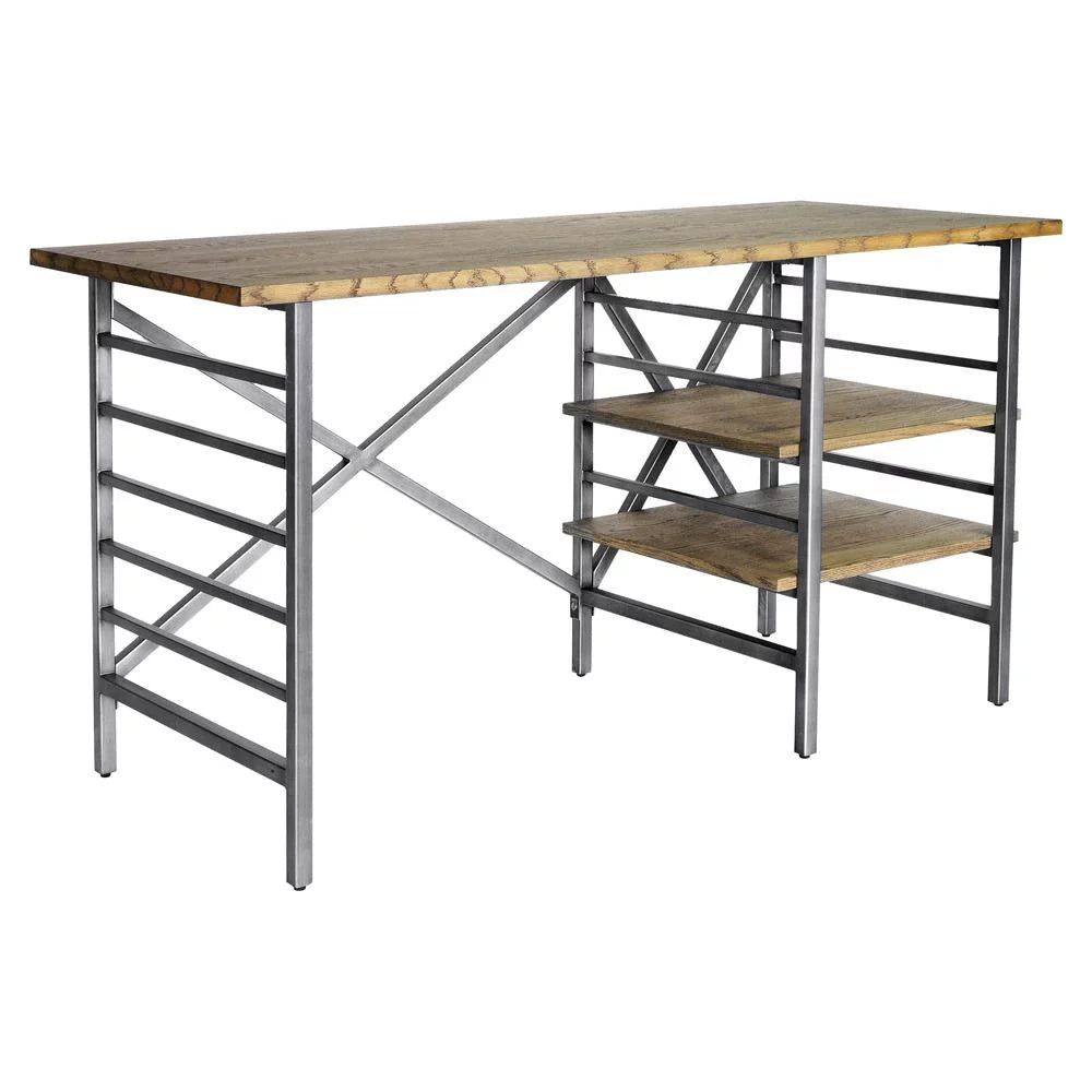 Antiqued Steel Desk P6832