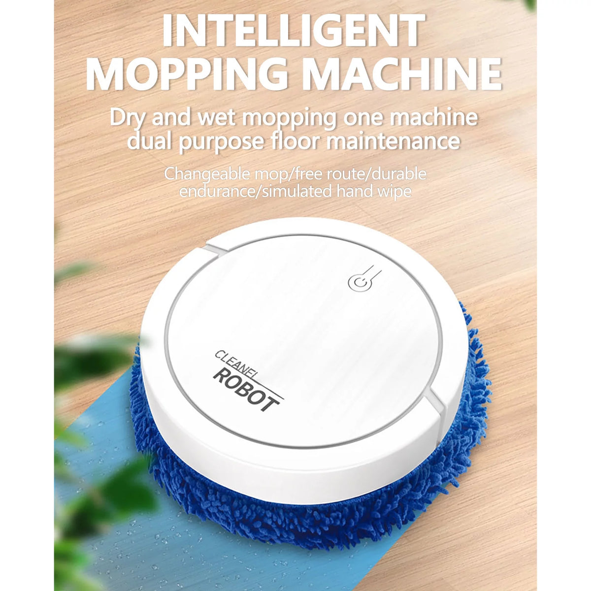 White Intelligent Mopping Robot Q72537