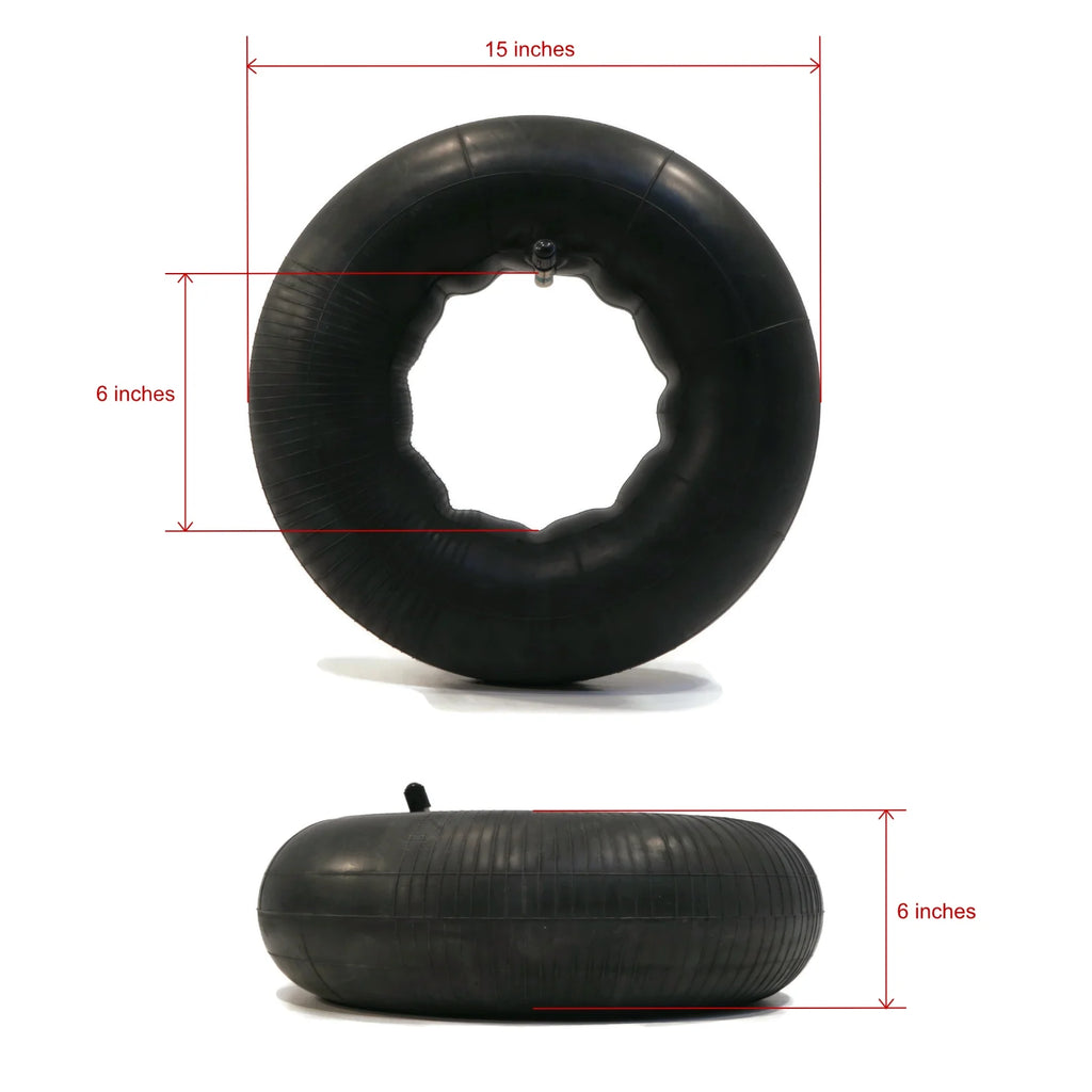 (2) Tire Inner Tubes 15x6x6 TR13 Straight Valve Stem J714216