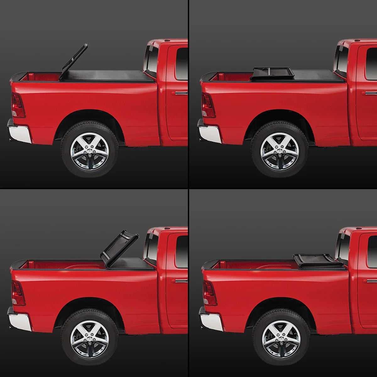 Tri-Fold Soft Top Tonneau Cover for Ford Ranger 6 Ft Short Bed Flareside K679