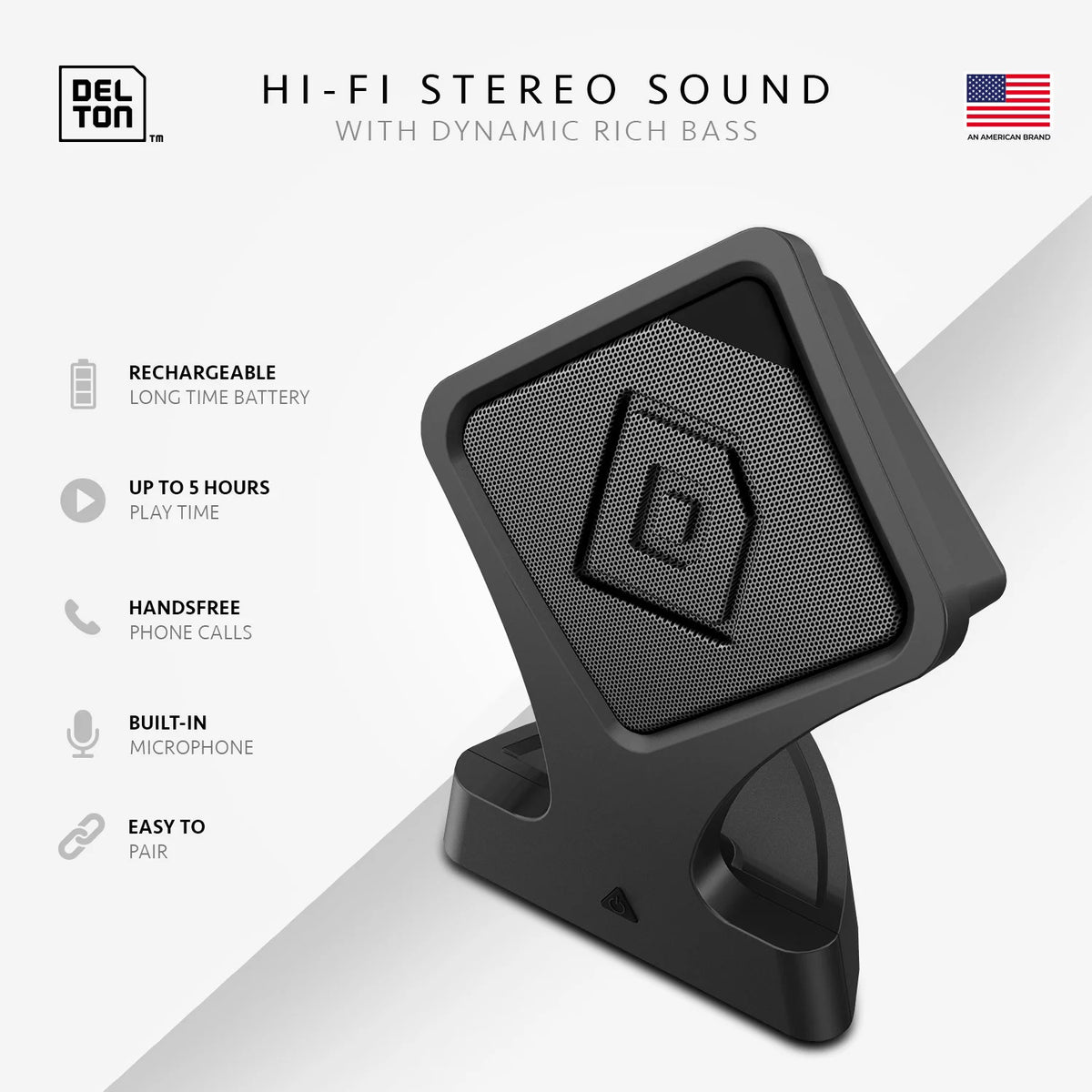 Portable Bluetooth Speaker, Black R391504