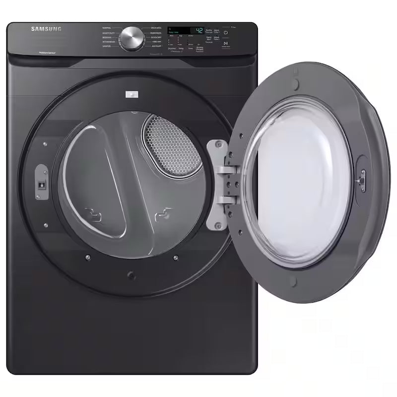 7.5 cu. ft. Stackable Vented Electric Dryer with Sensor Dry in Brushed Black P902