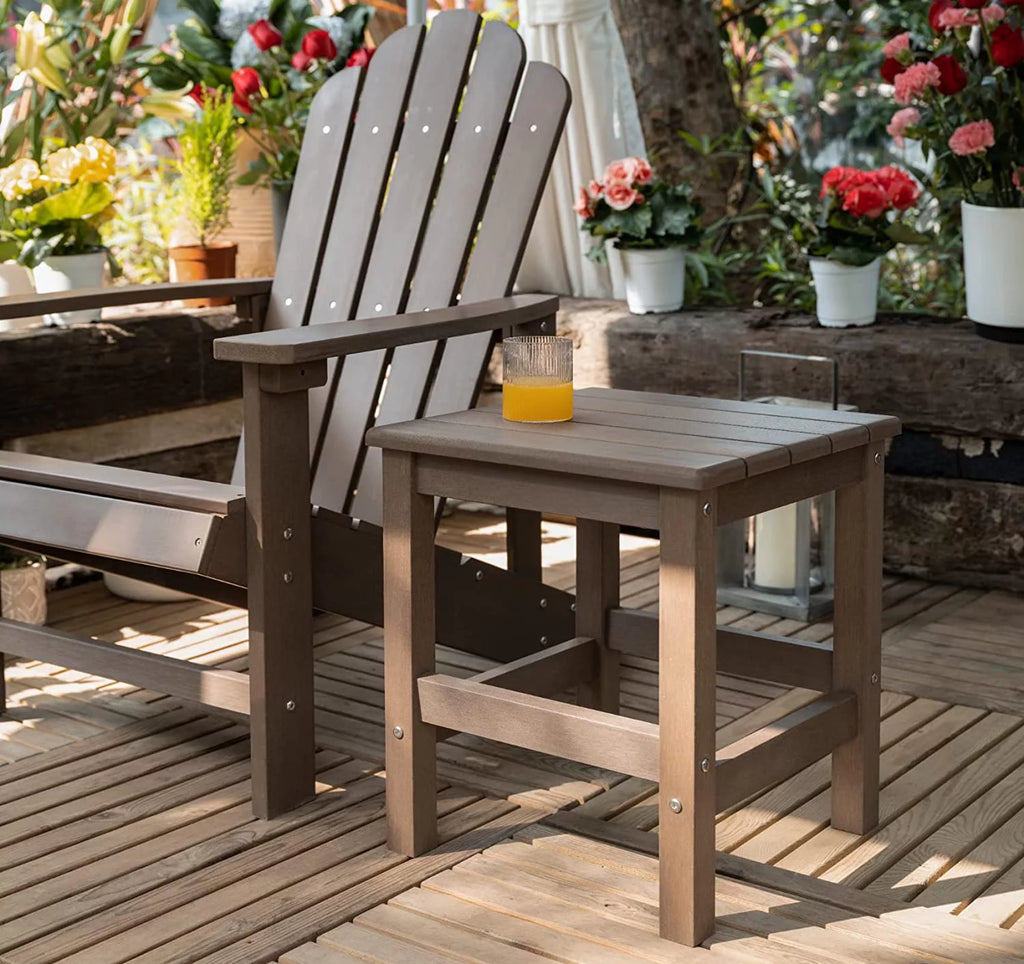 Black Polystyrene Outdoor Side Table Q41855