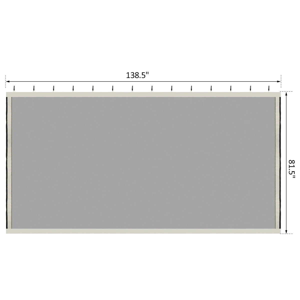 10' x 13' 4-panel Mesh Mosquito Netting Sidewalls with Zippers G69584