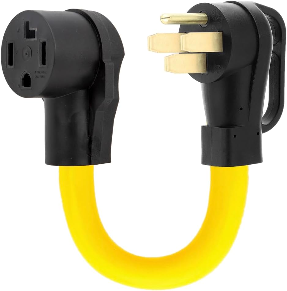 14-50P to 14-30R Adapter Cord, 50Amp to 30Amp Dryer Power Adapter Cable, 1 Foot U893273