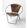 Brown Leather Accent Chair K751