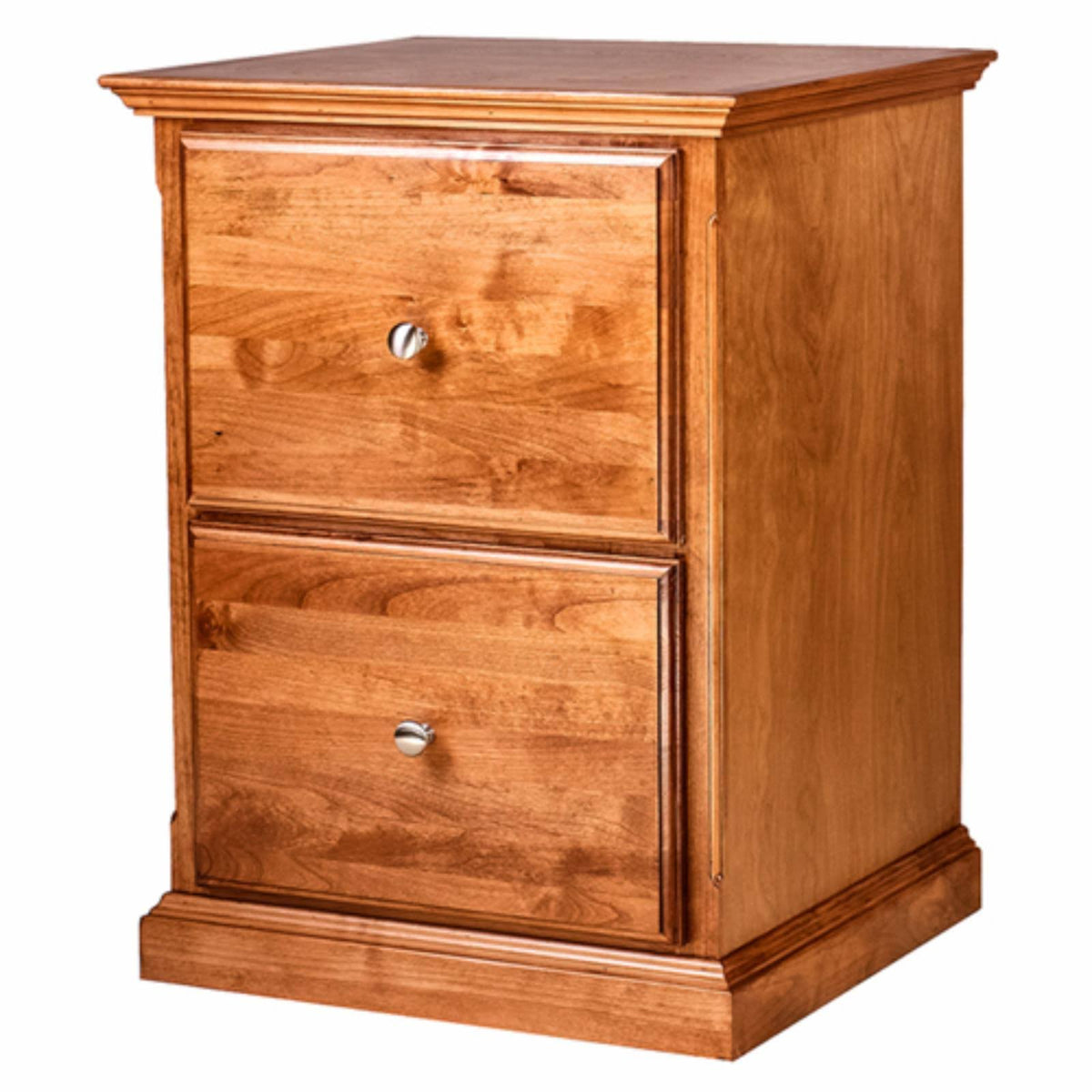 Two Drawer File Cabinet Unfinished Alder M69487