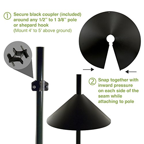 Black 18-Inch Squirrel Baffle L6888