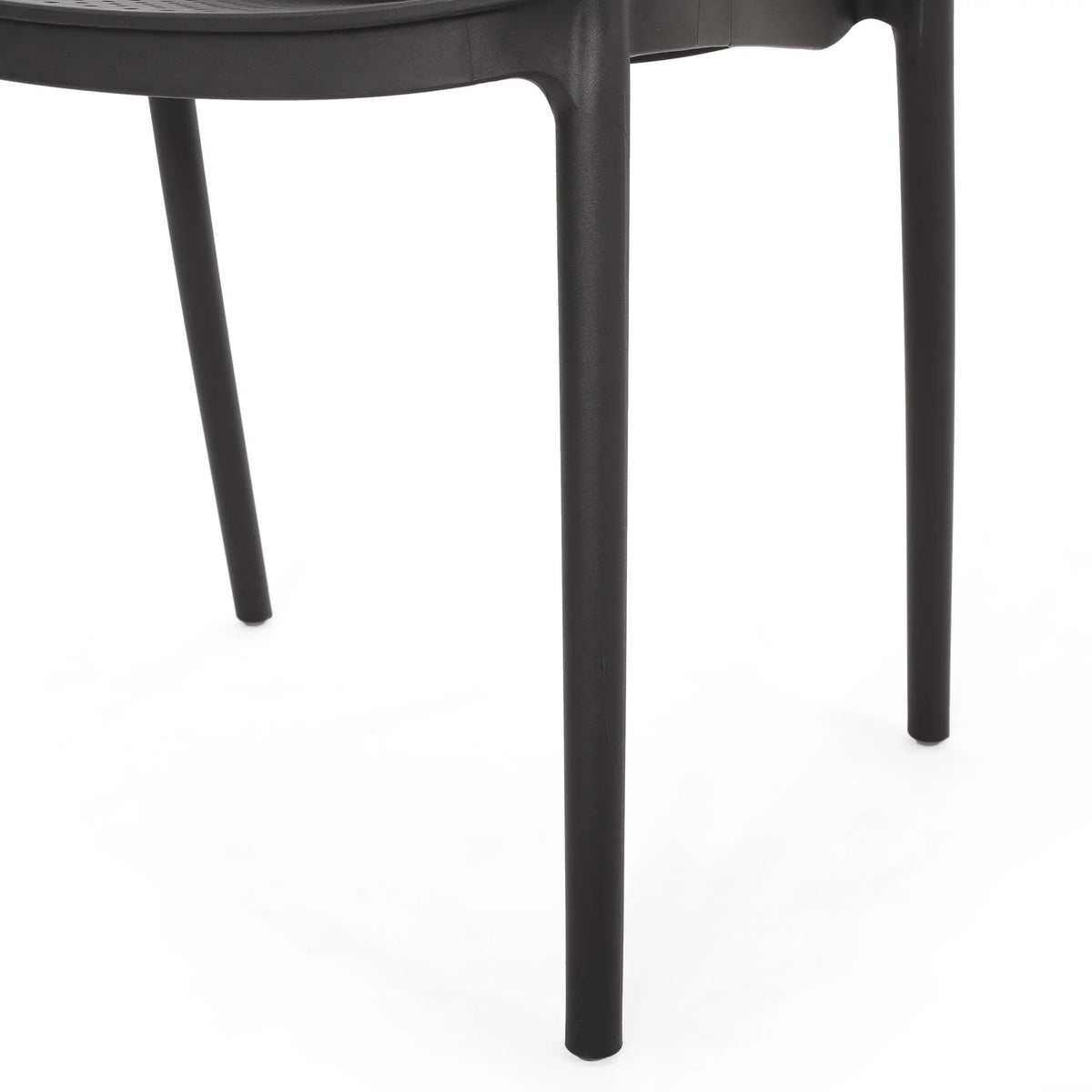White Plastic Patio Dining Chair Set of 2 W54923