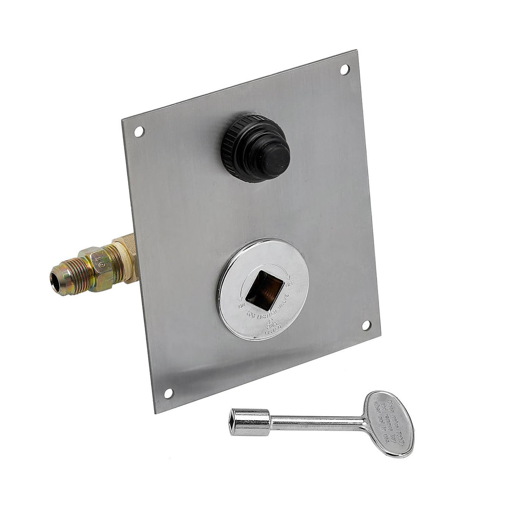 18x22 Rectangular Stainless Steel Drop in Firepit Pan with Spark Ignition Kit K8923
