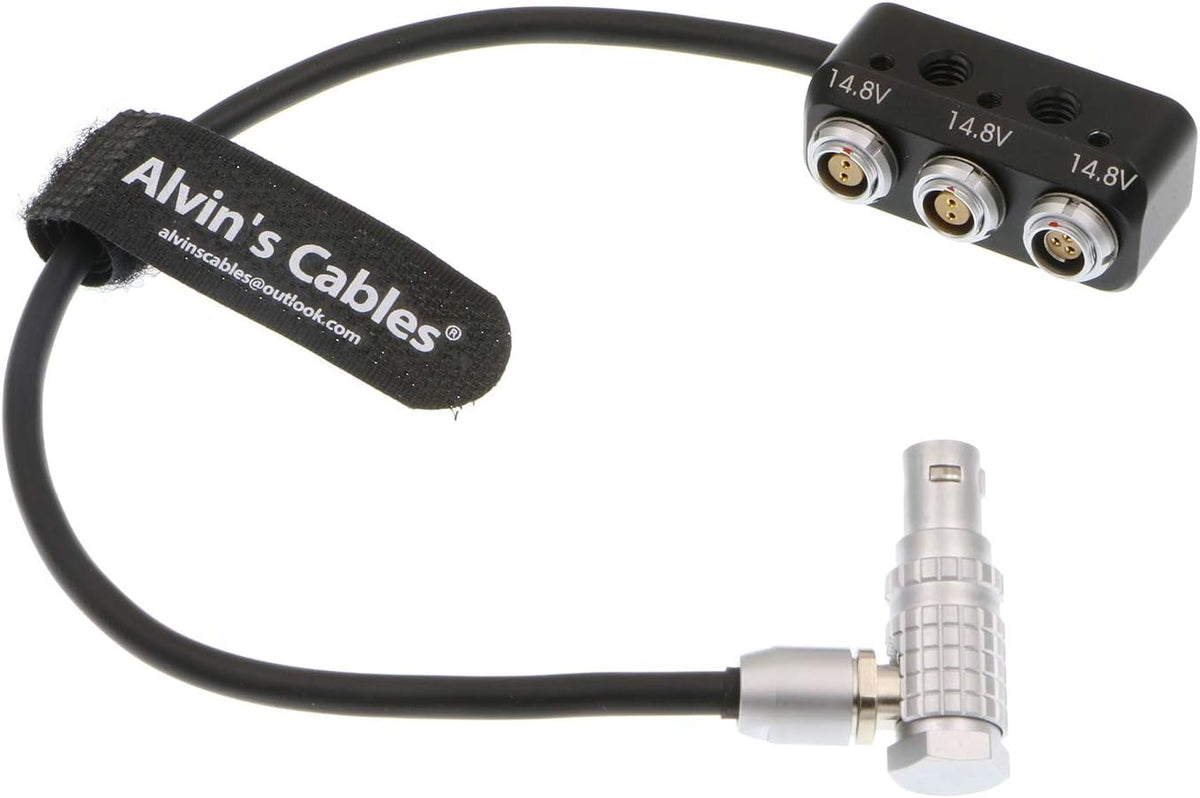 Power Cable 7 Pin to RS 3 Pin and 2×2 Pin 1 to 3 Power Splitter Box 11.8in/30cm D710317