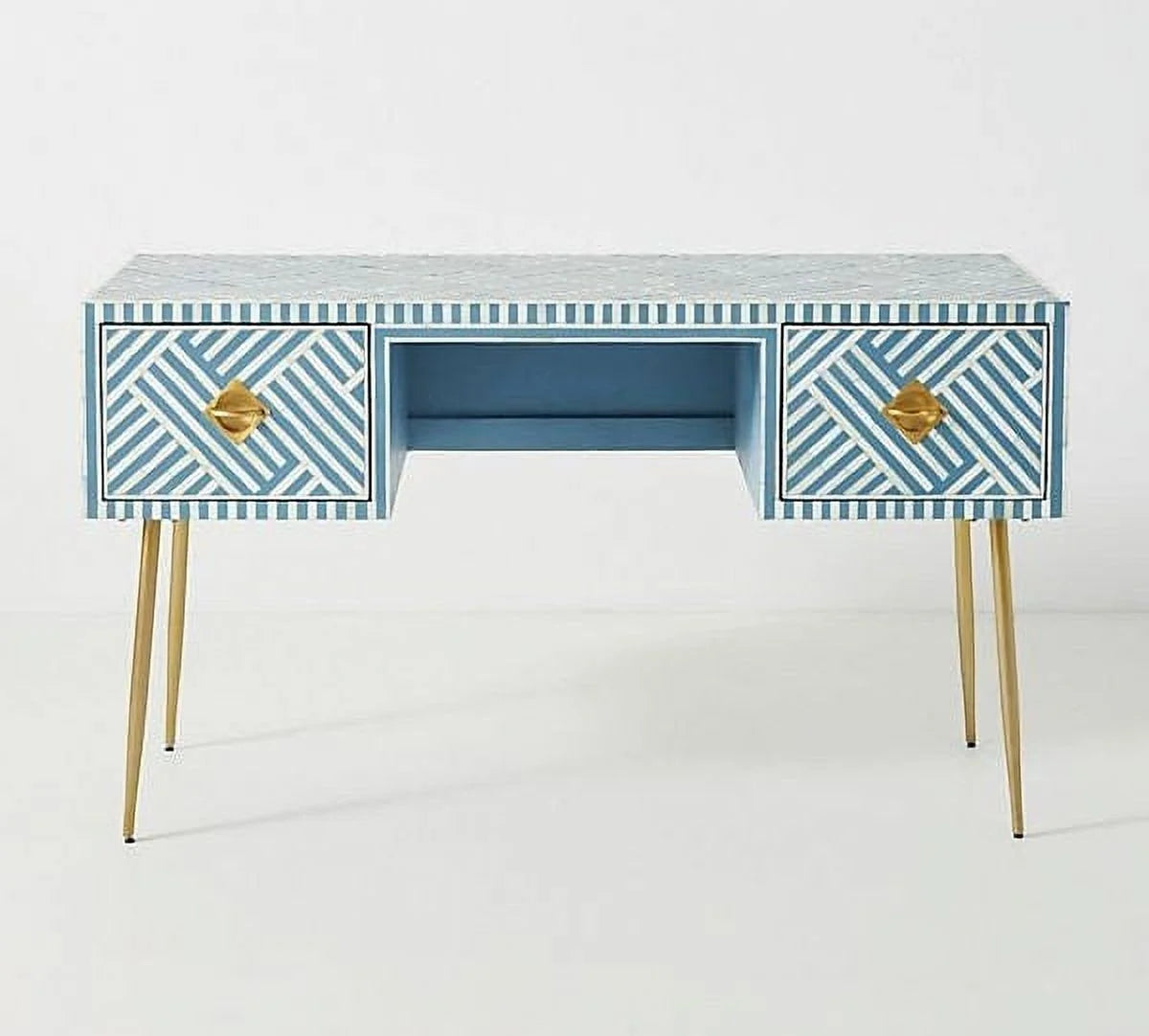 Blue Optical Inlay Desk R24563