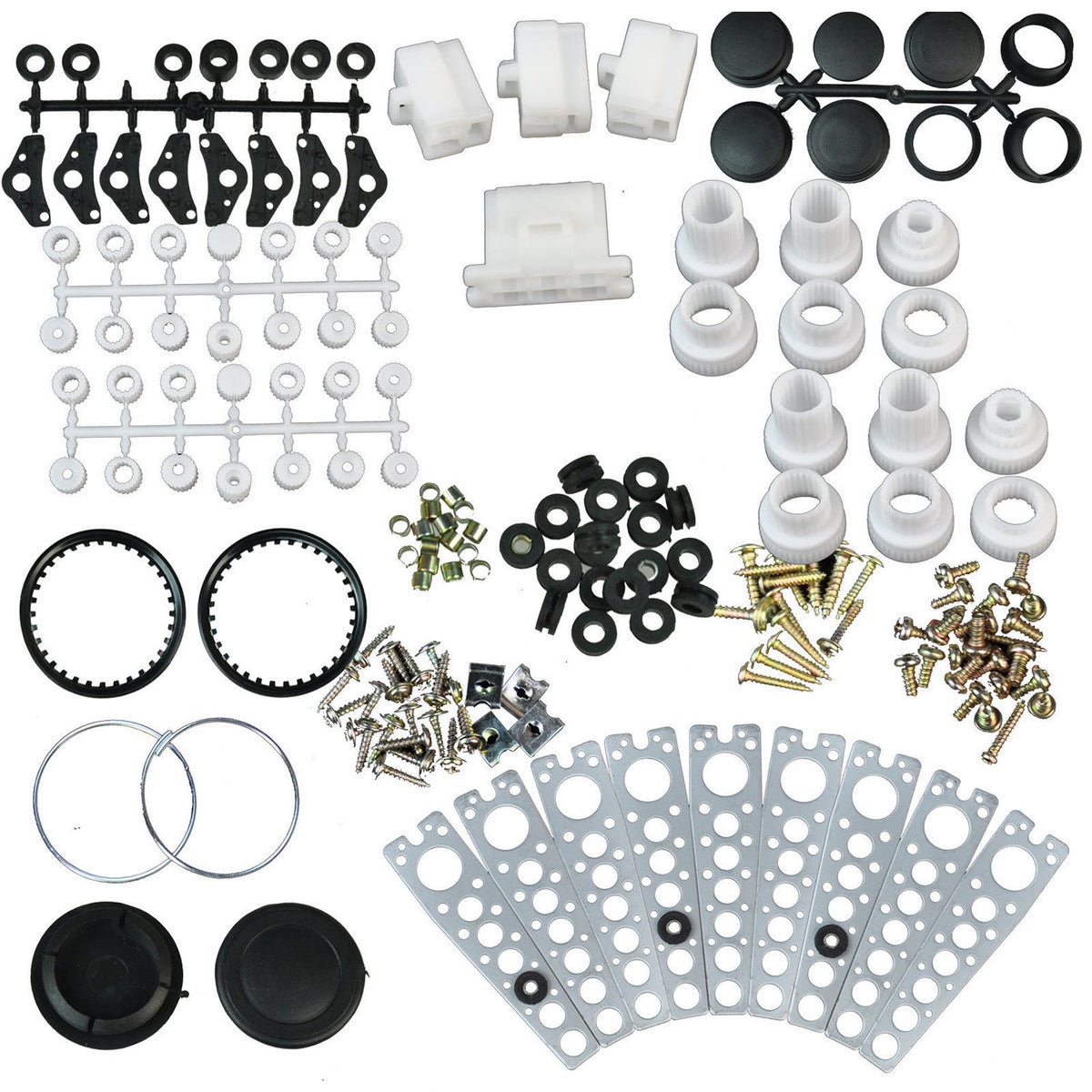 Universal Electric Power Window Lift Regulator Conversion Kit with Switches Wiring and Hardware D4775