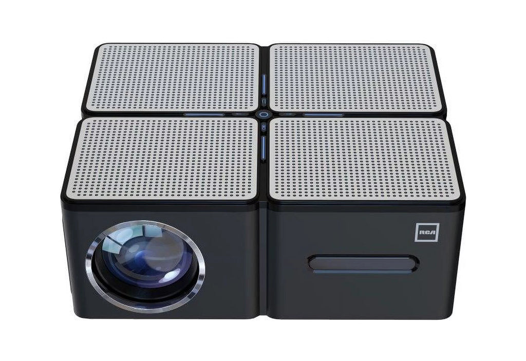 1080P Home Theater Projector, 450 ANSI Lumens, Black P428
