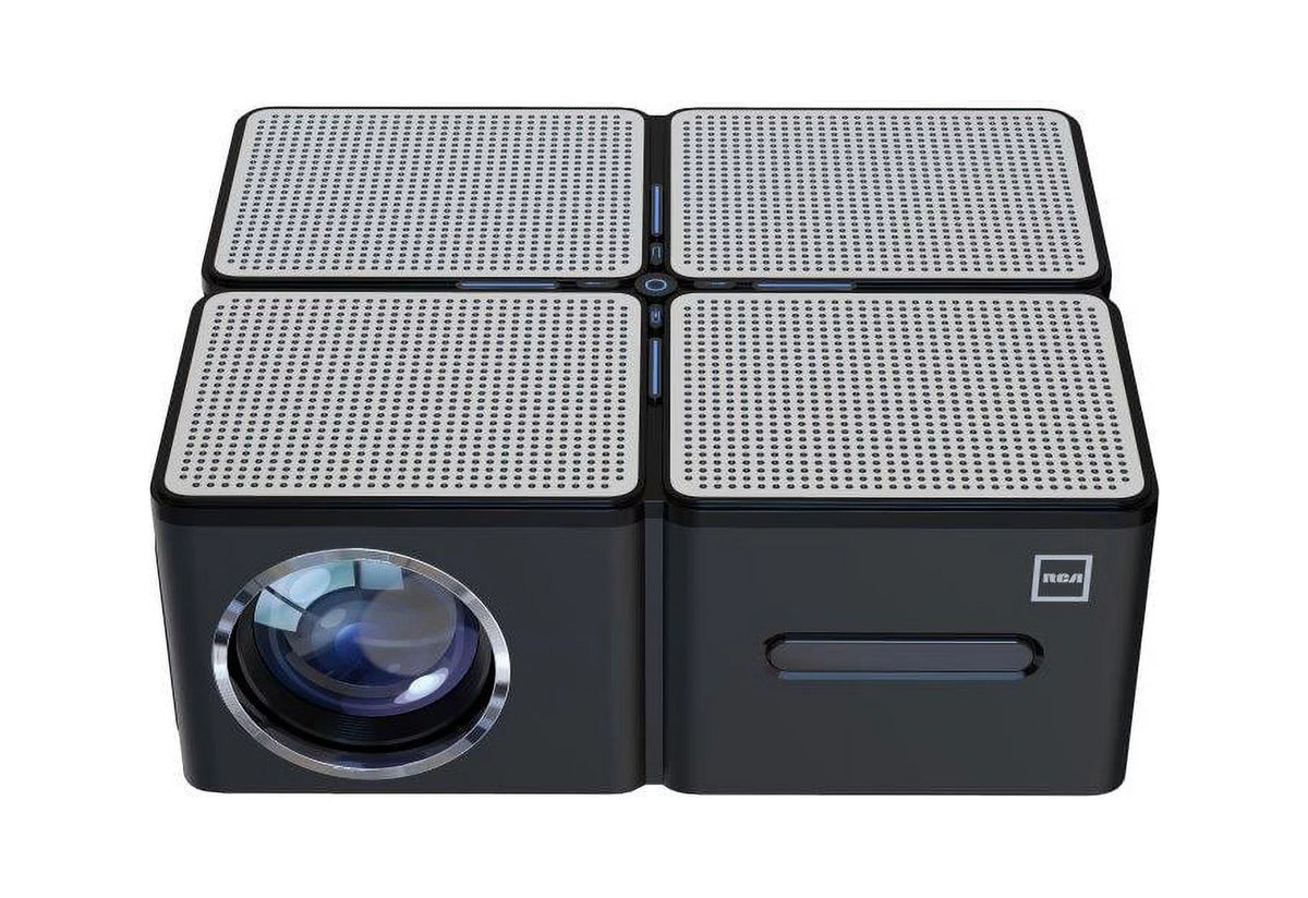 1080P Home Theater Projector, 450 ANSI Lumens, Black P428