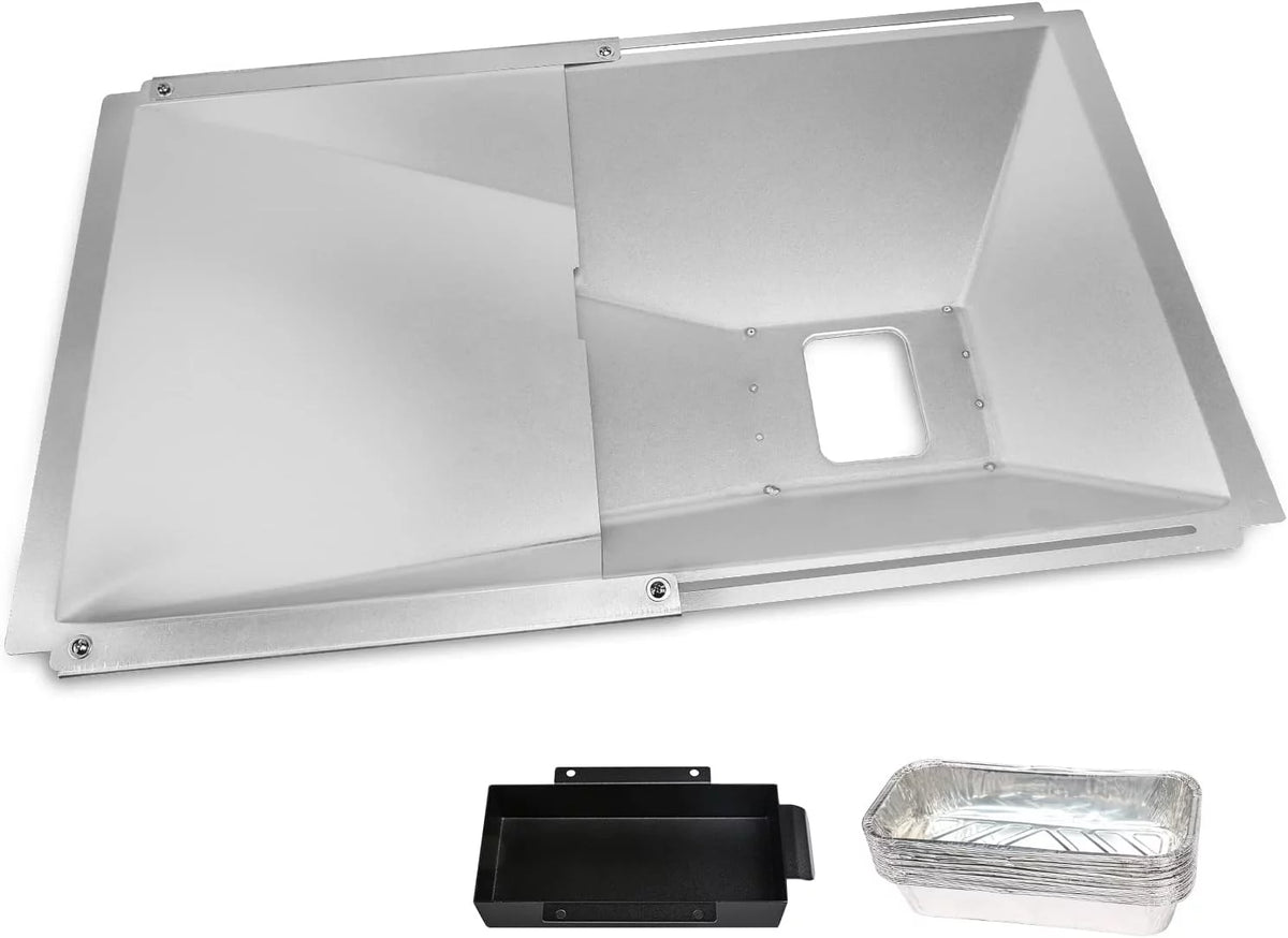 10 Pcs Aluminum Drip Tray Pan for Gas Grill Y646