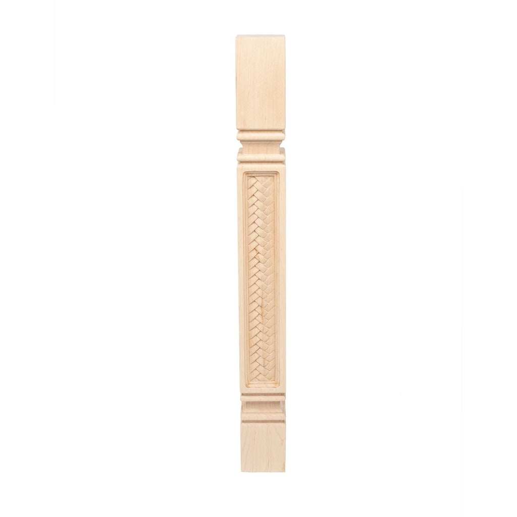 Unfinished Solid Hard Maple Kitchen Island Leg G618446