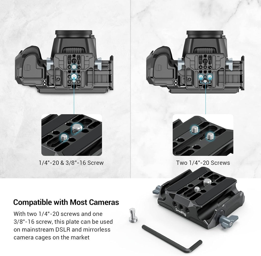 Universal LWS Baseplate with Dual 15mm Rod Clamp Q1237