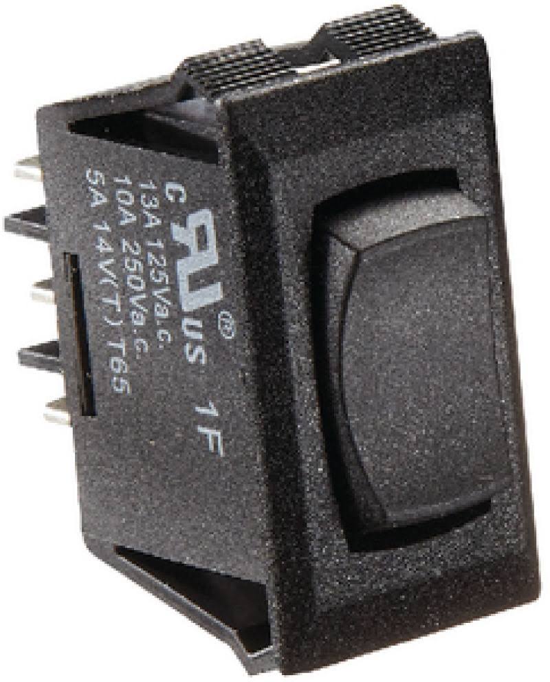 10A On-Off-On Black Switch P2100